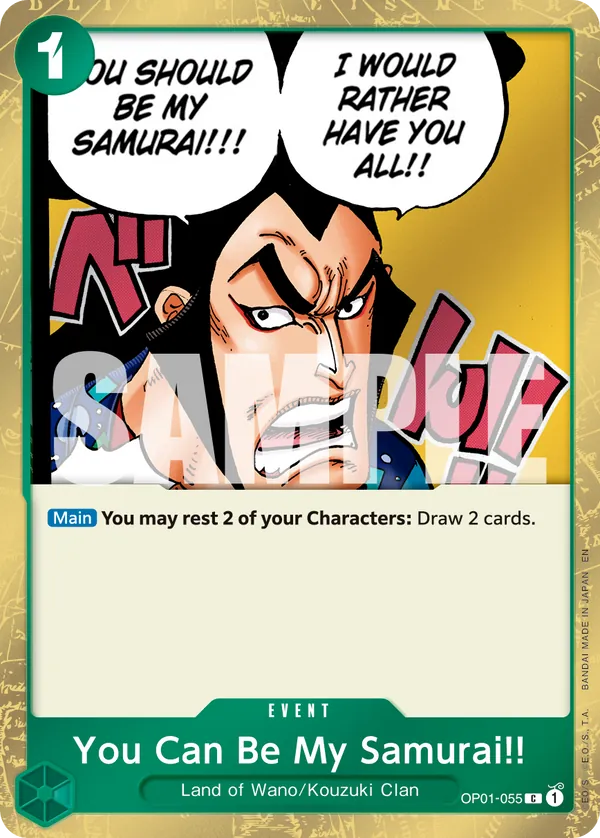 You Can Be My Samurai!! (OP01-055)